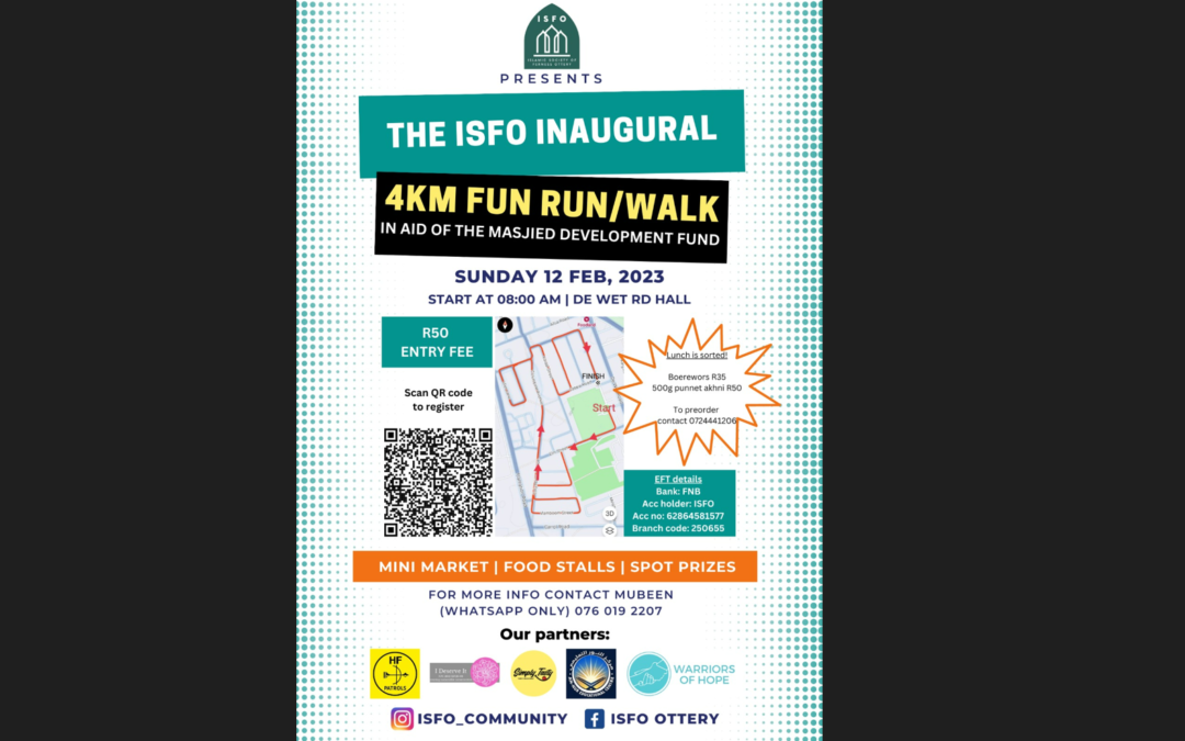 ISFO INNAUGURAL FUN RUN / WALK
